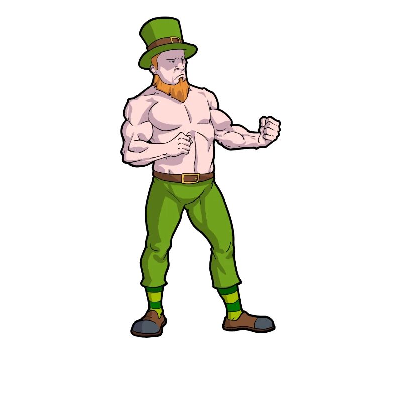 St. Patrick's Day Irish boxer Conor Leprechaun