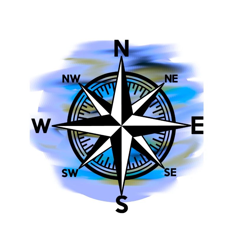 Windrose Kompass maritim Seefahrt