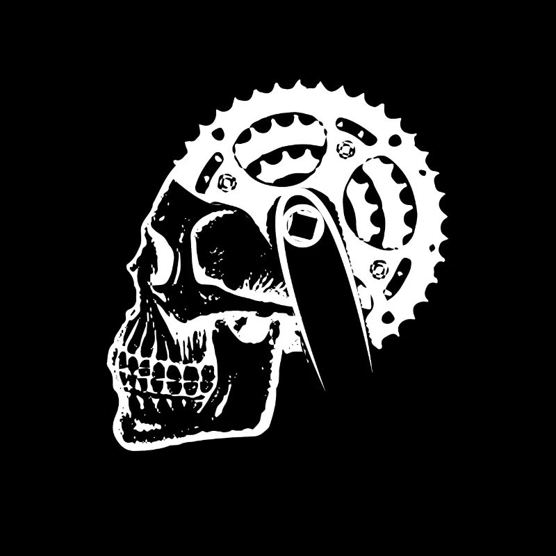 Bicycle head skeleton circuit hobby gift