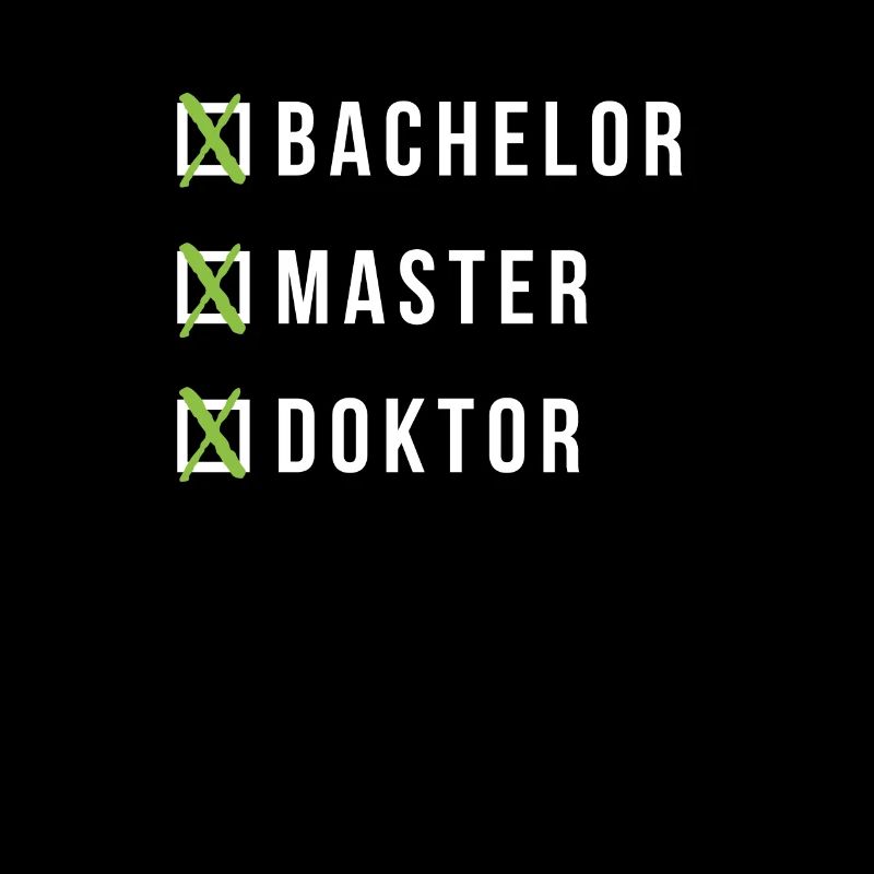 Doktor Abschluss Bachelor Master Doktorand Geschen