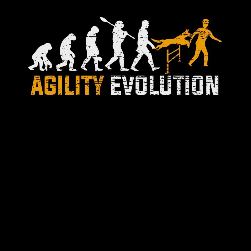 Agility Hund Sport Evolution Geschenk