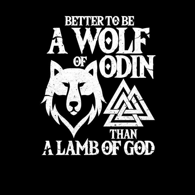 Wolf Odin Viking Walhalla Wolfpack Gift