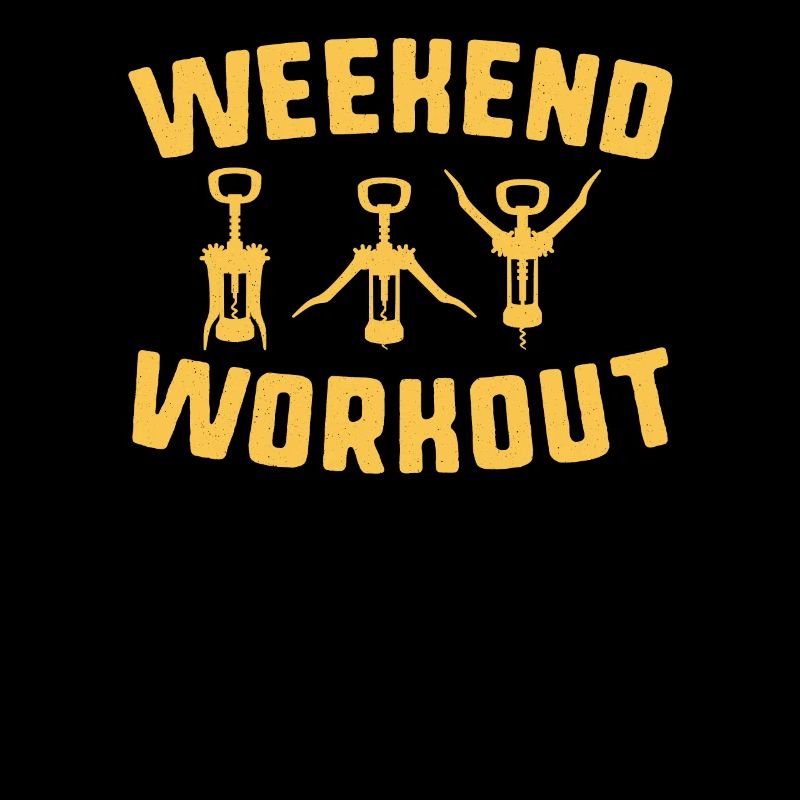 Weekend workout corkscrew exercises funny wine