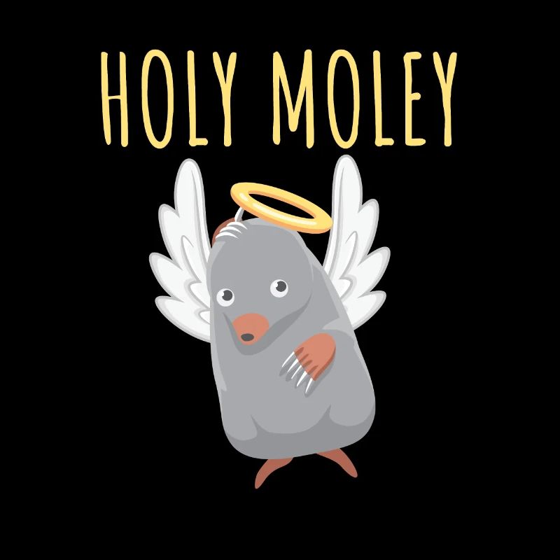 Holy Moly Mole Angel Mole Throw Sweet Small