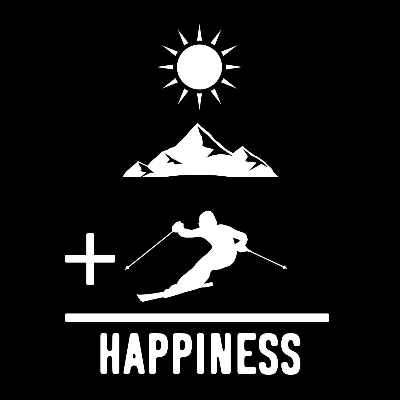 Vacances de ski math blanc