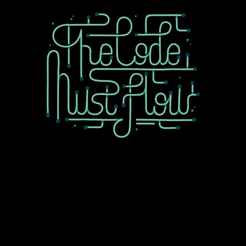 Programmiercodierer Entwicklercode muss fließen