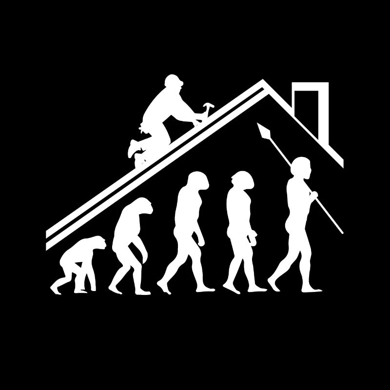 Dachdecker Evolution Geschenk