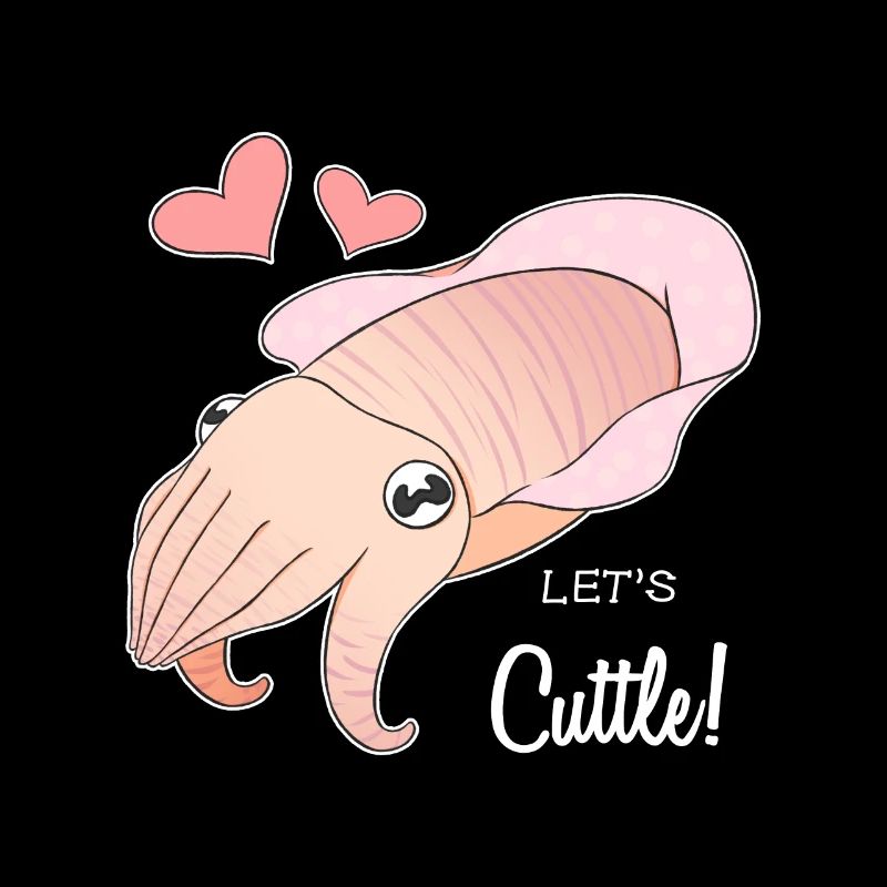 Let's Cuttle! Seiche mignon et drôle romantique