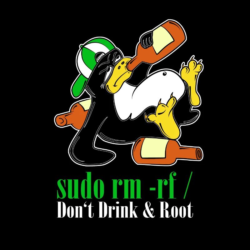 Linux Pinguin Sudo Admin Lustig Informatik PC Nerd