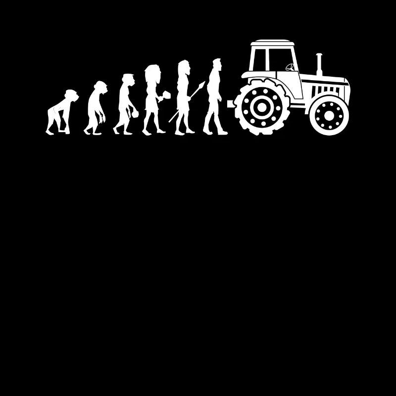 Tractor evolution tractor farmer farmer gift