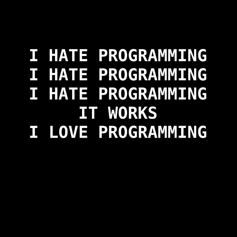 I hate programming computer science nerd idea