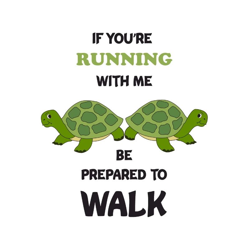 Running Funny Run Turtle Marathon Runner Geschenk