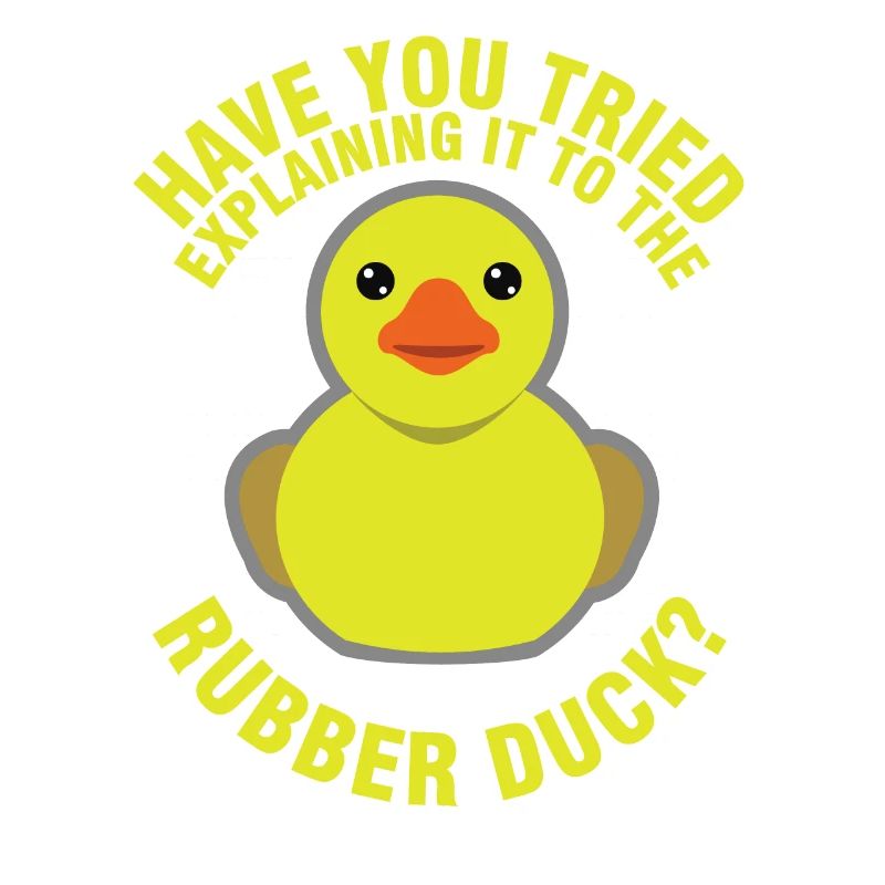 Funny Programming Rubber Duck for Debug Debugger