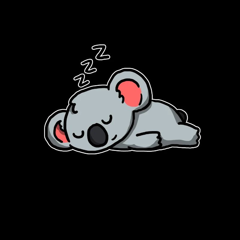 Mignon cadeau de koala dormant