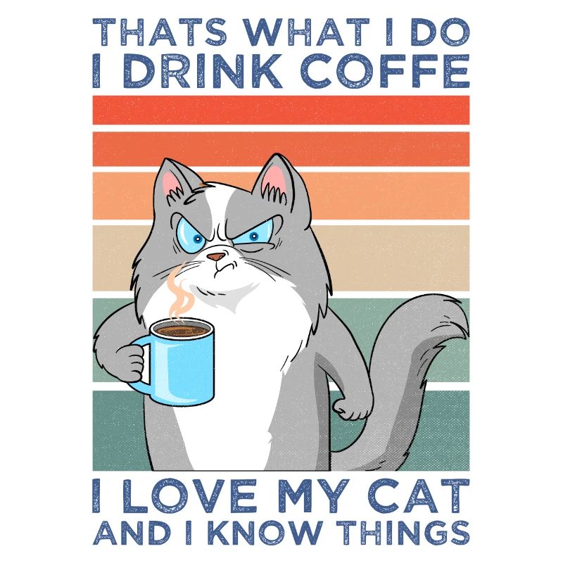 Cadeau d'ami de chat drôle de chats
