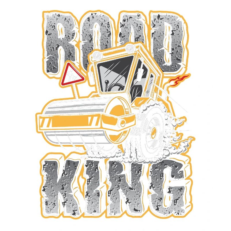 Construction worker road construction construction roller gift