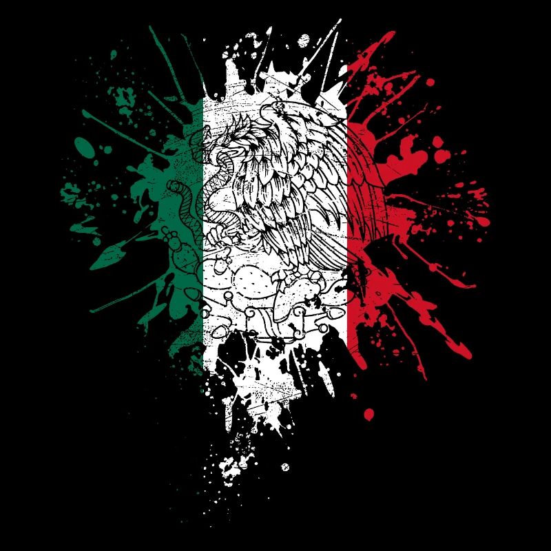 Mexico flag with eagle