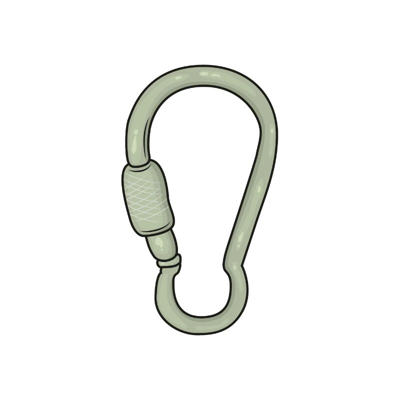 Snap hook climbing climber