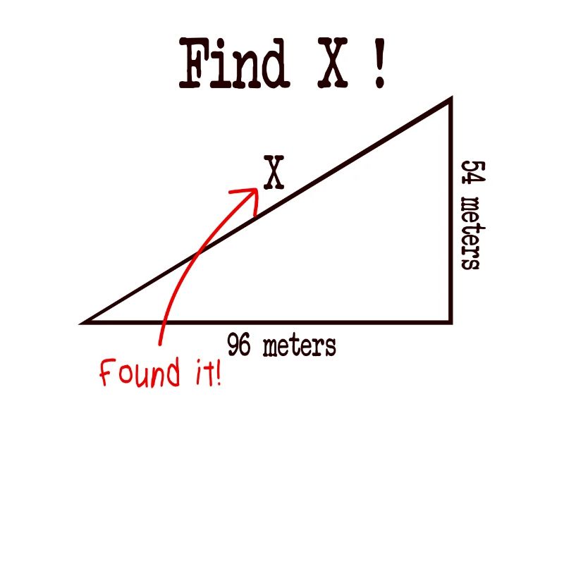 Math math meme Find X Found It pythagoras