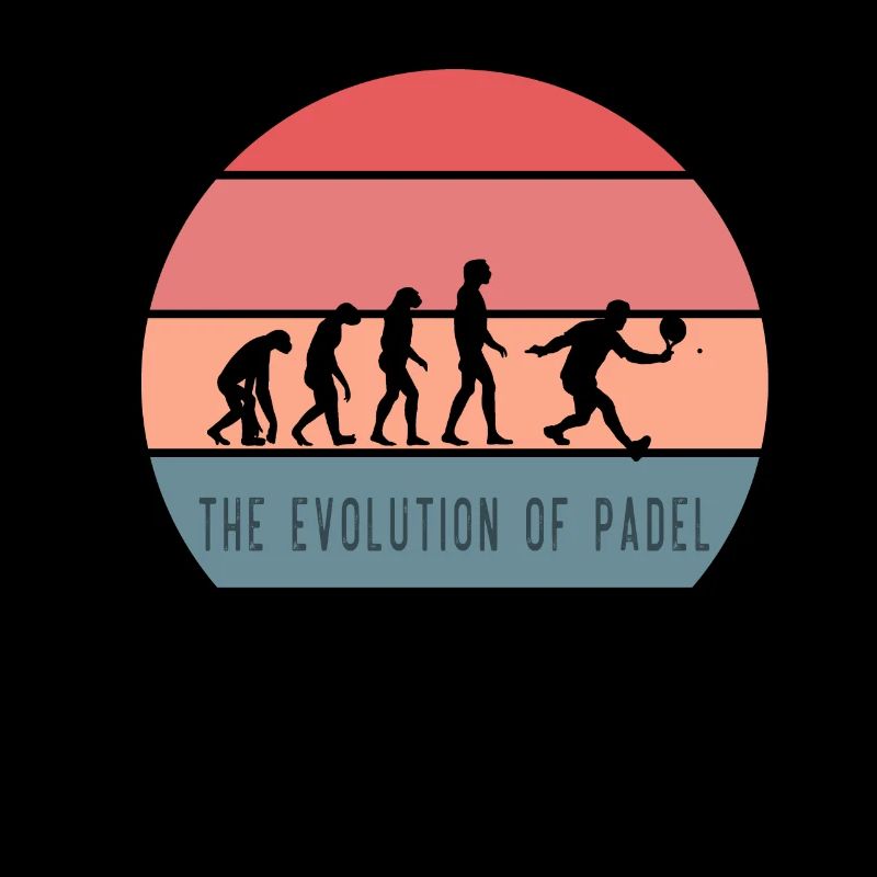 Padel Evolution Lustige Padel Design Geschenkidee Tennis