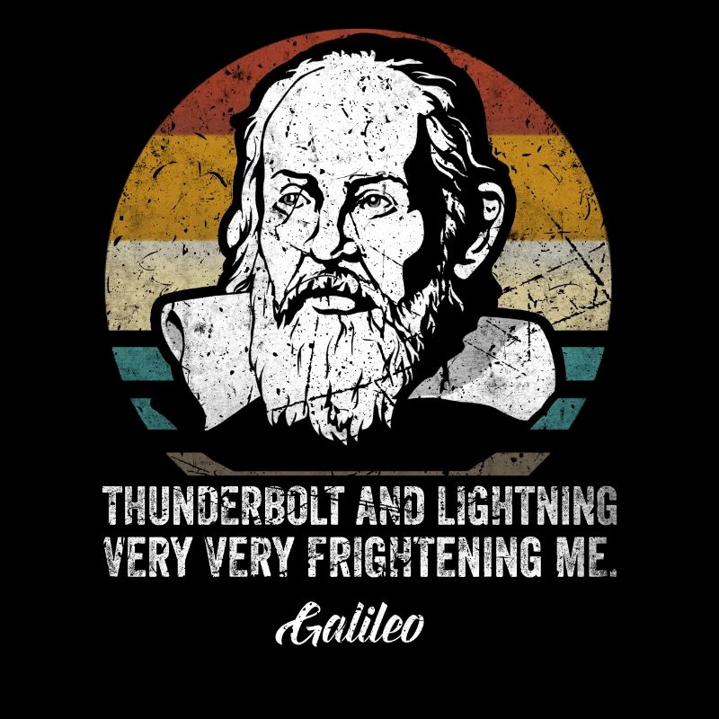 Thunderbolt lightning Galileo Philosoph Physik