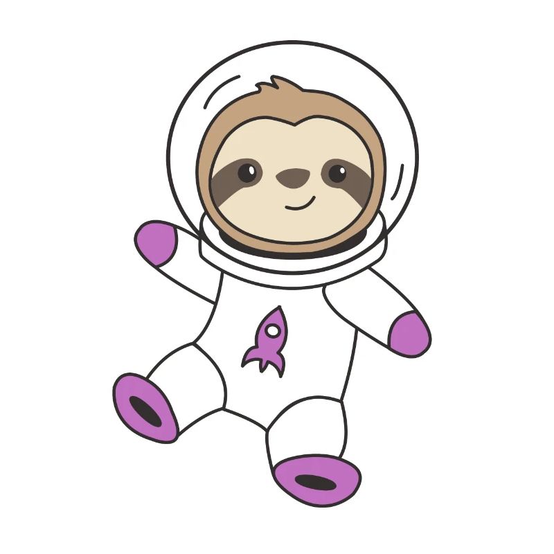 Astronauts Sloth Planet Earth Mars Space