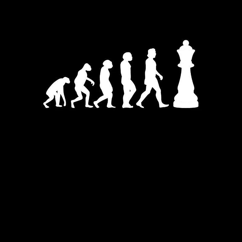 SCHACH SCHACHSPIELER SCHACHBRETT Chess Evolution