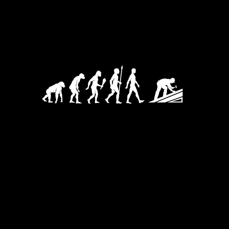 Lustige Dachdecker Evolution Dach Geschenkidee