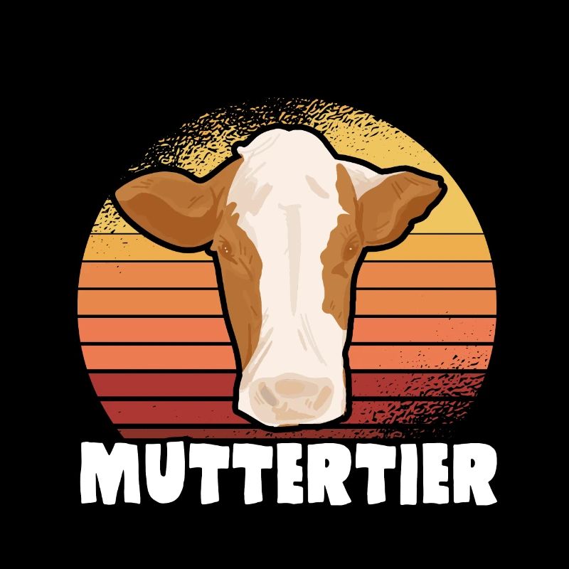Muttertier Lustiges Mama Mutter Kuhliebhaber Kühe