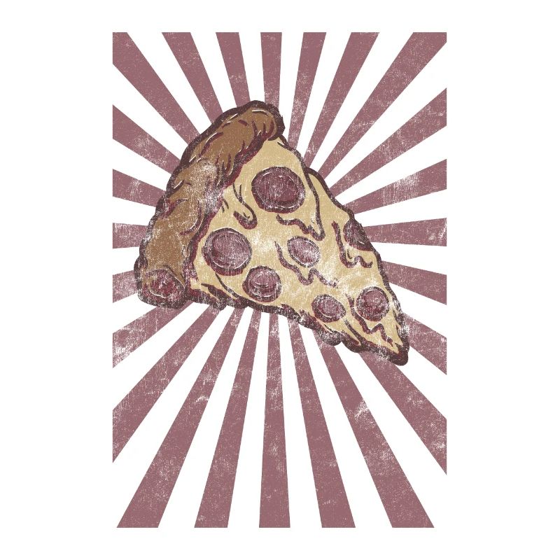 Cool Vintage Pepperoni Pizza Slice