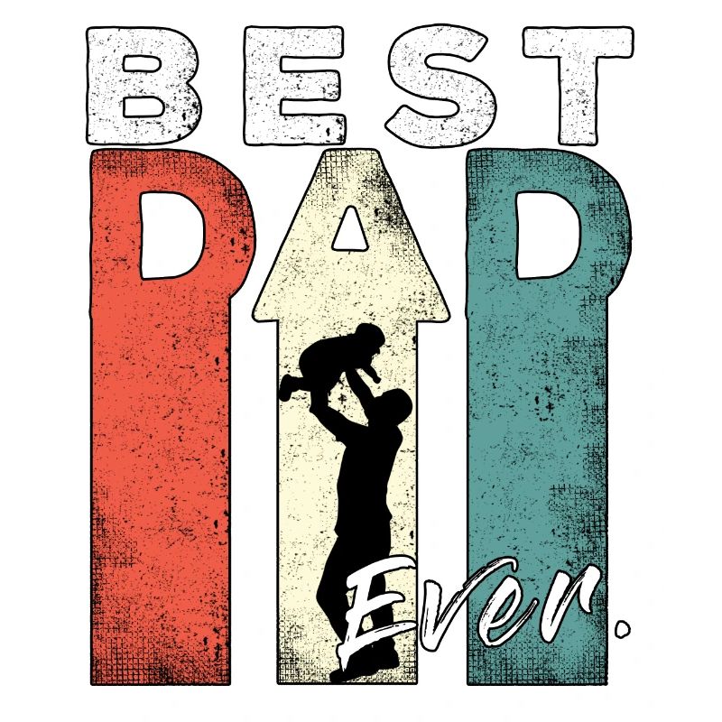 Best Dad Ever Retro Bester Papa Werdender Vater