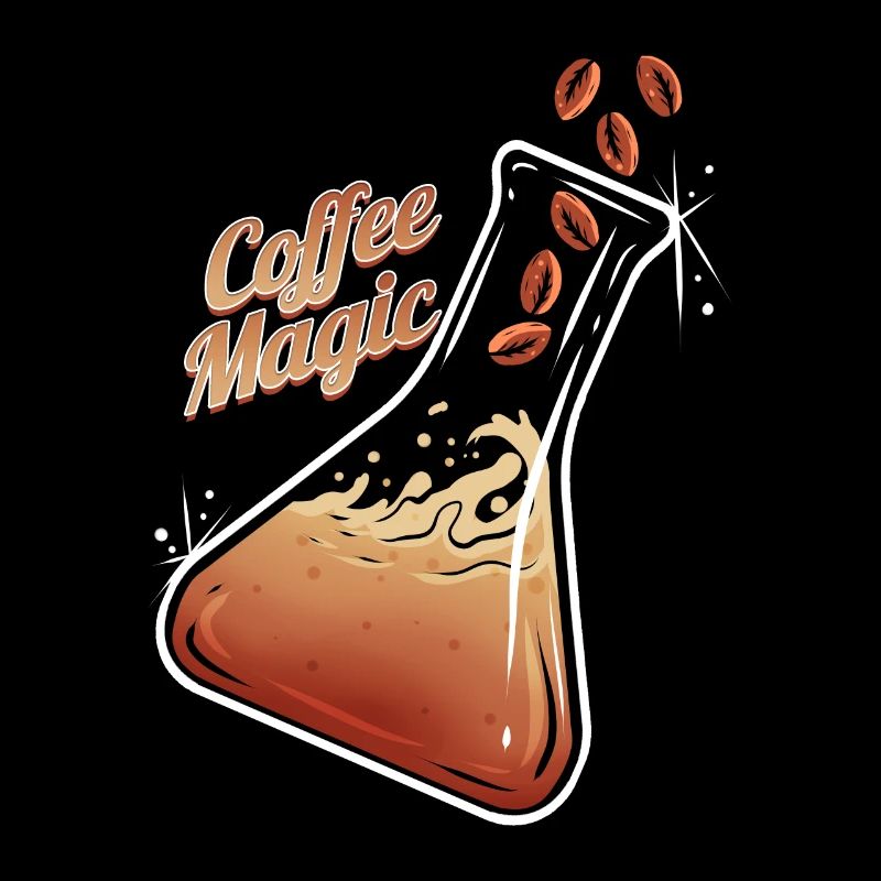 Erlenmeier Kolben Kaffeebohnen Kaffee Magie
