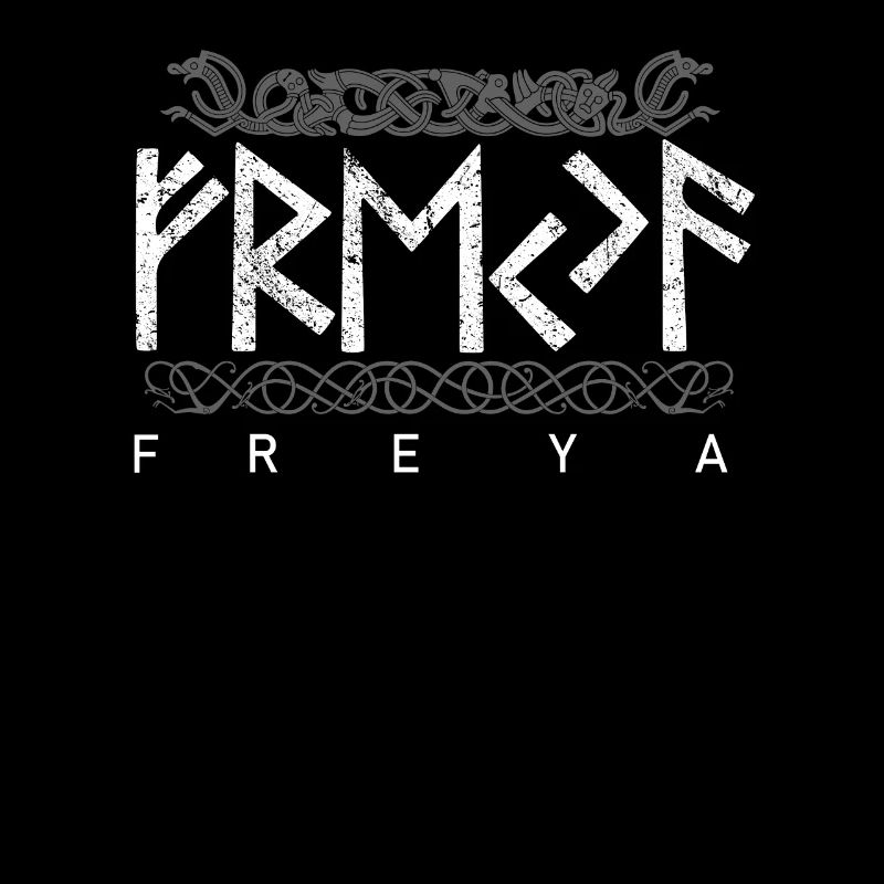 Freya Runic Script Viking Mythology