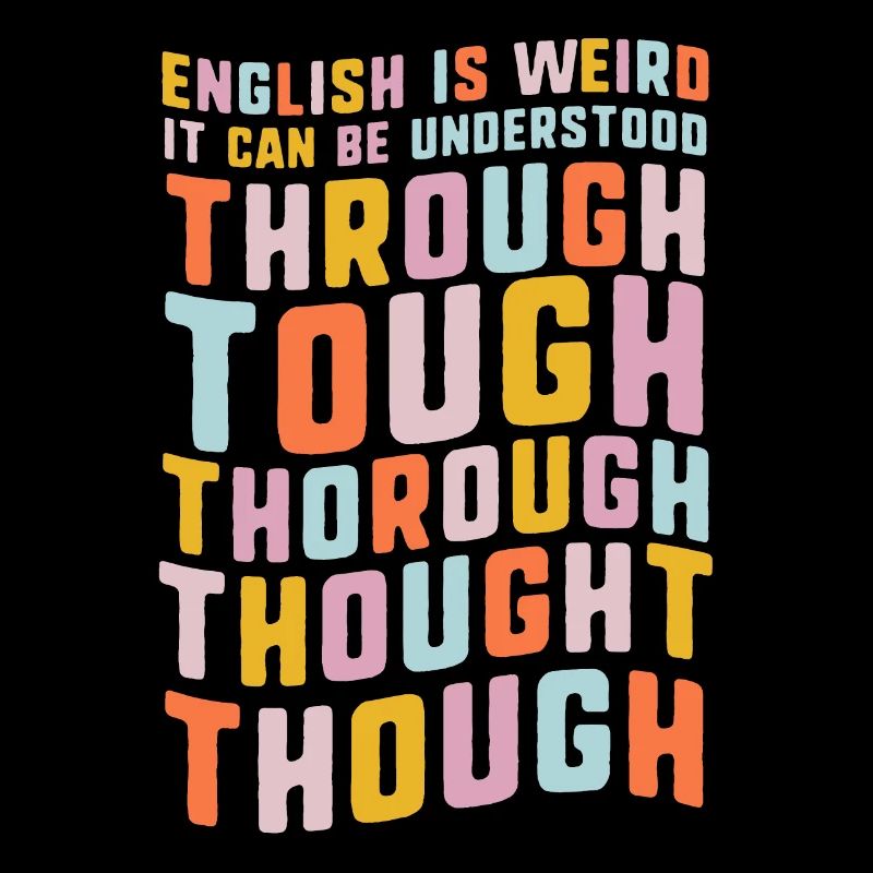 Drôle de chemise de professeur d’anglais, l’anglais est bizarre,