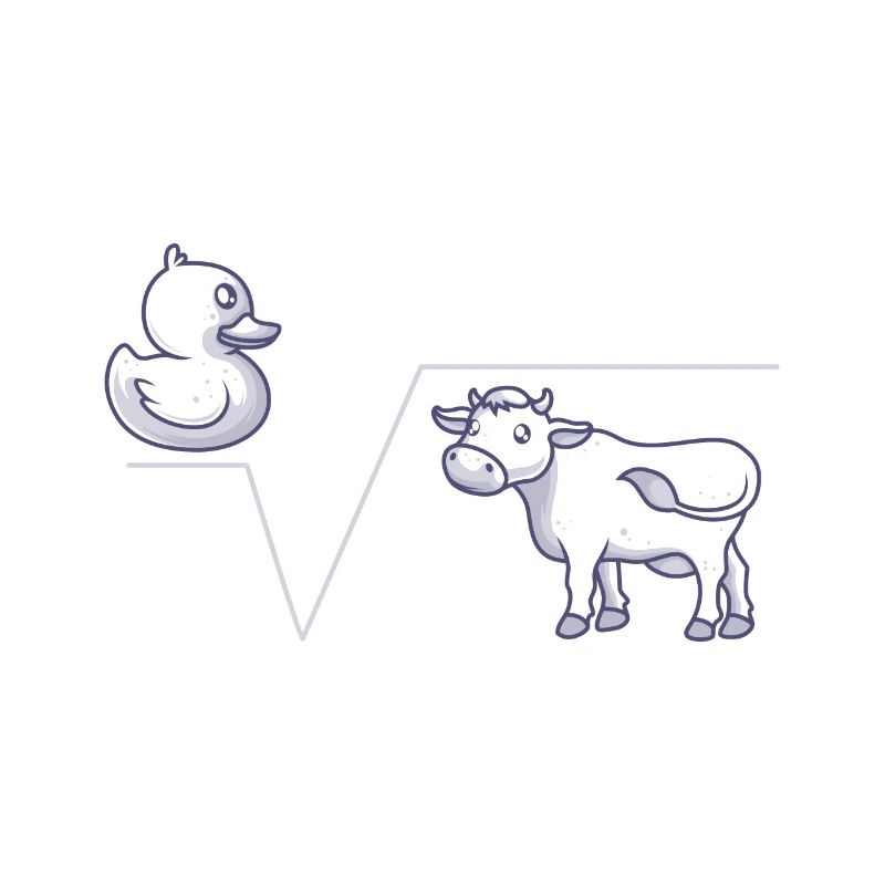 Math Joke N-te Root from Q Duck Root Cow