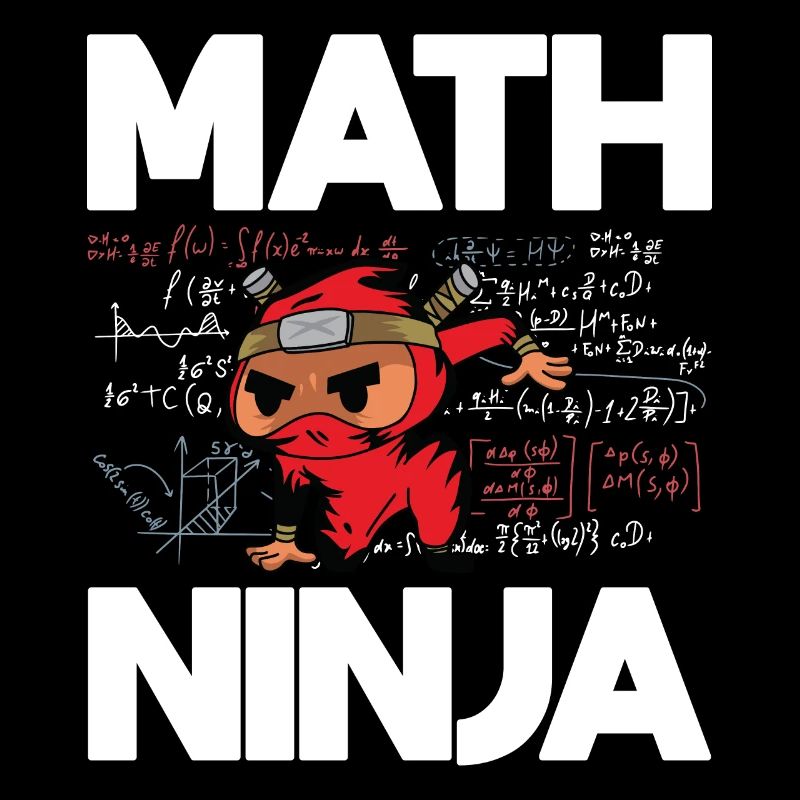 Funny Math Ninja For Mathematics Teacher Student
