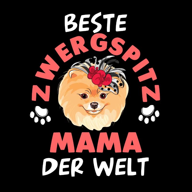 Pomeranian Zwergspitz Mutter Muttertag Mama