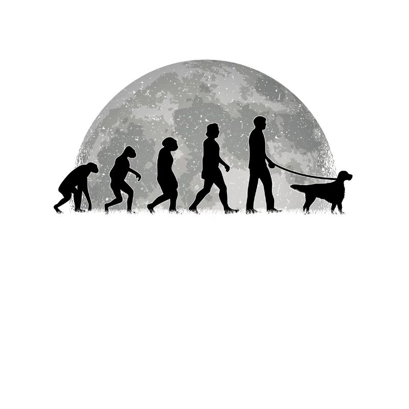 English Setter Evolution Mond Englischer Setter