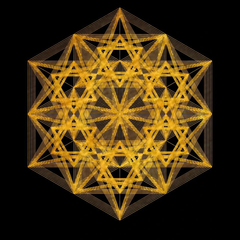 Cube métatrons de dimension géométrique