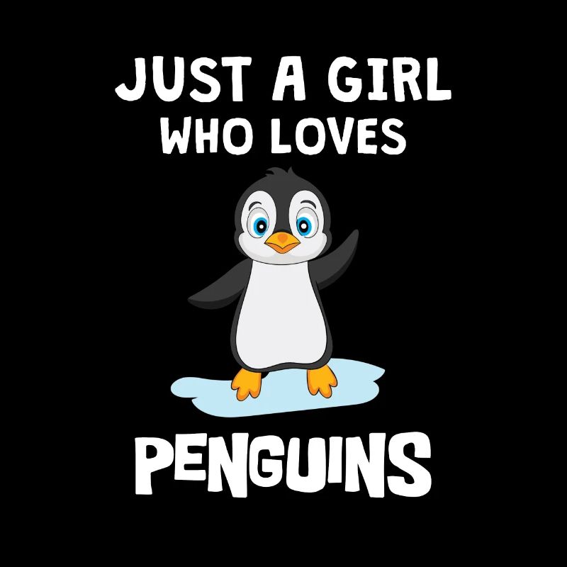 Pinguine Nur Ein Mädchen das Pinguine Liebt