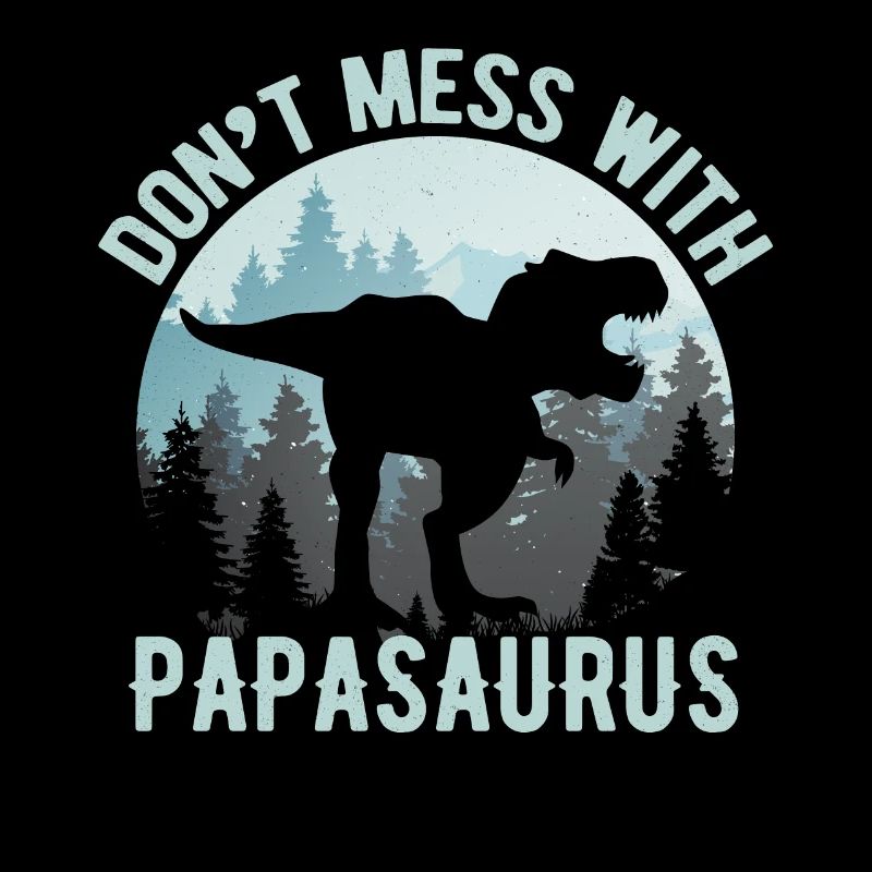 Papasaurus Dino T-Rex Fun Father's Day Gift