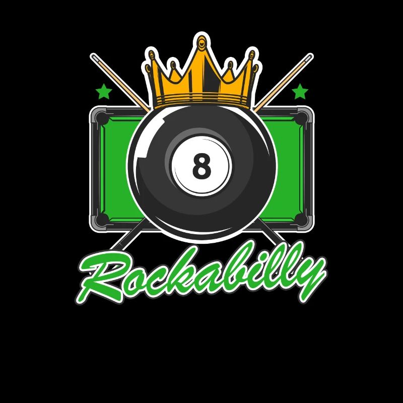 Rockabilly 50s Billiards Player