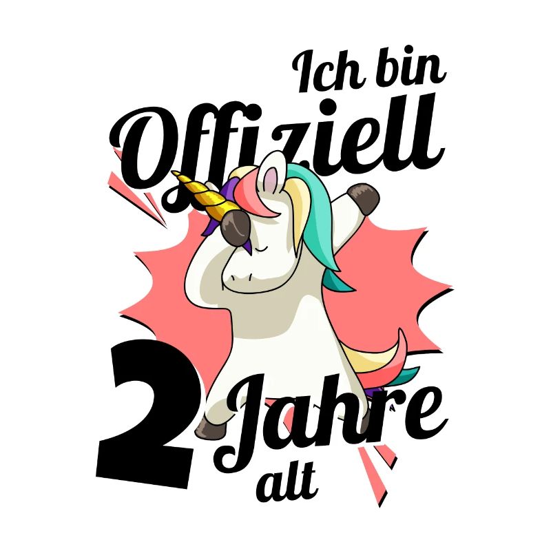 2. Geburtstag Dabbendes Einhorn Kindergeburtstag