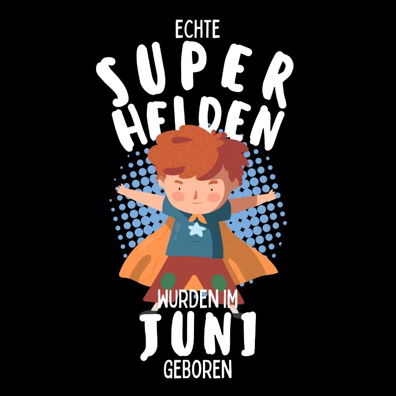 Echte Superhelden wurden im Juni geboren Junge
