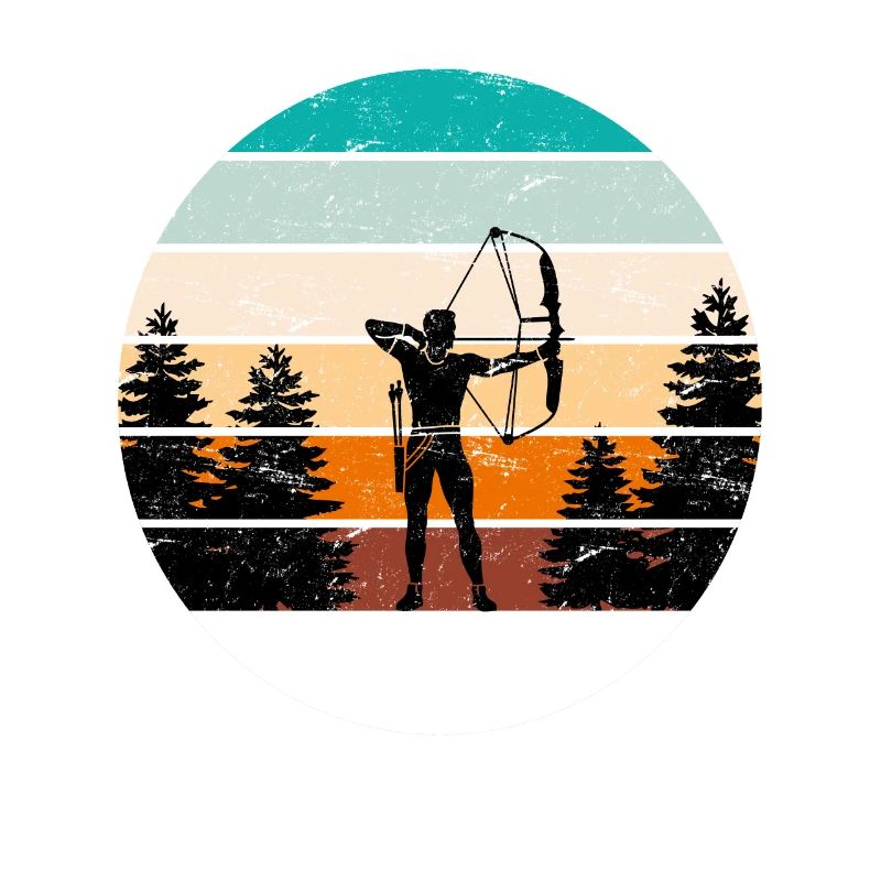 Vintage Bogenschütze Compoundbogen Bogenschießen