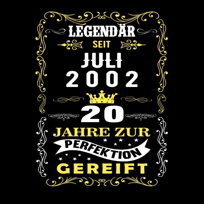 Juli 2002 - 20. Geburtstag Geschenk. Awesome.