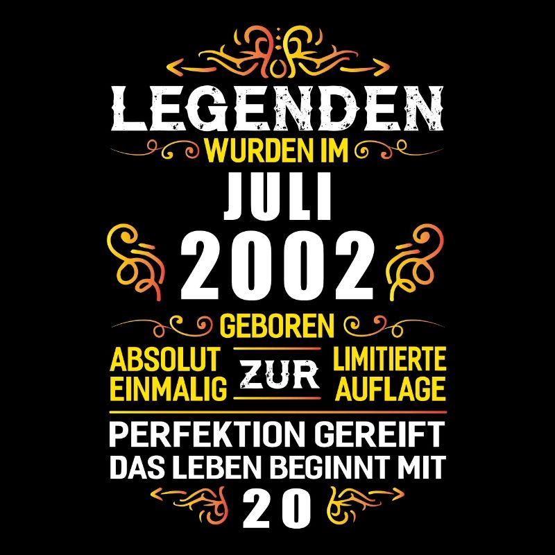 Juli 2002 - 20. Geburtstag Geschenk. Awesome.