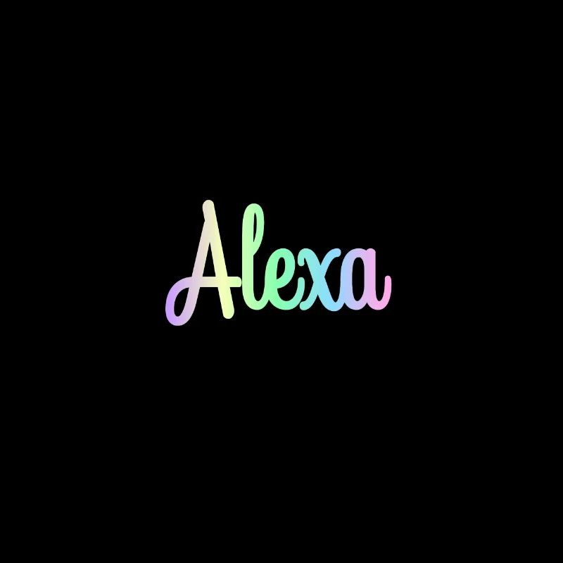 ALEXA Rainbow Minimalist Cursive