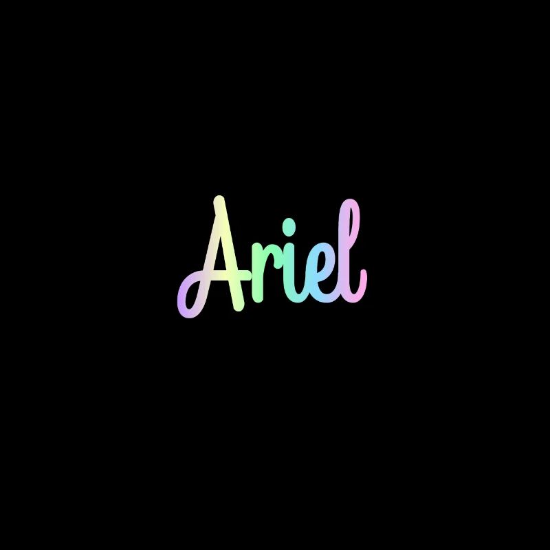 ARIEL Rainbow Minimalist Cursive