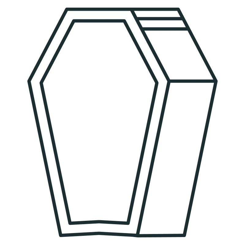 forme de cercueil en 3D